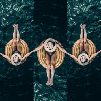 'Oasis' 12ft Round Inflatable Ring Pool - Image 2