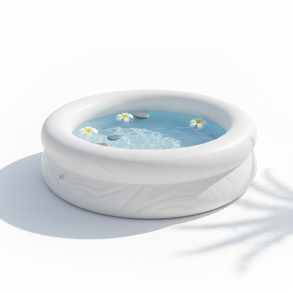 'Oasis' 12ft Round Inflatable Ring Pool
