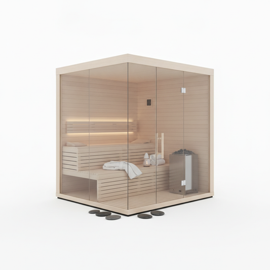The ThermaSauna 'Vista' Panoramic Glass Sauna