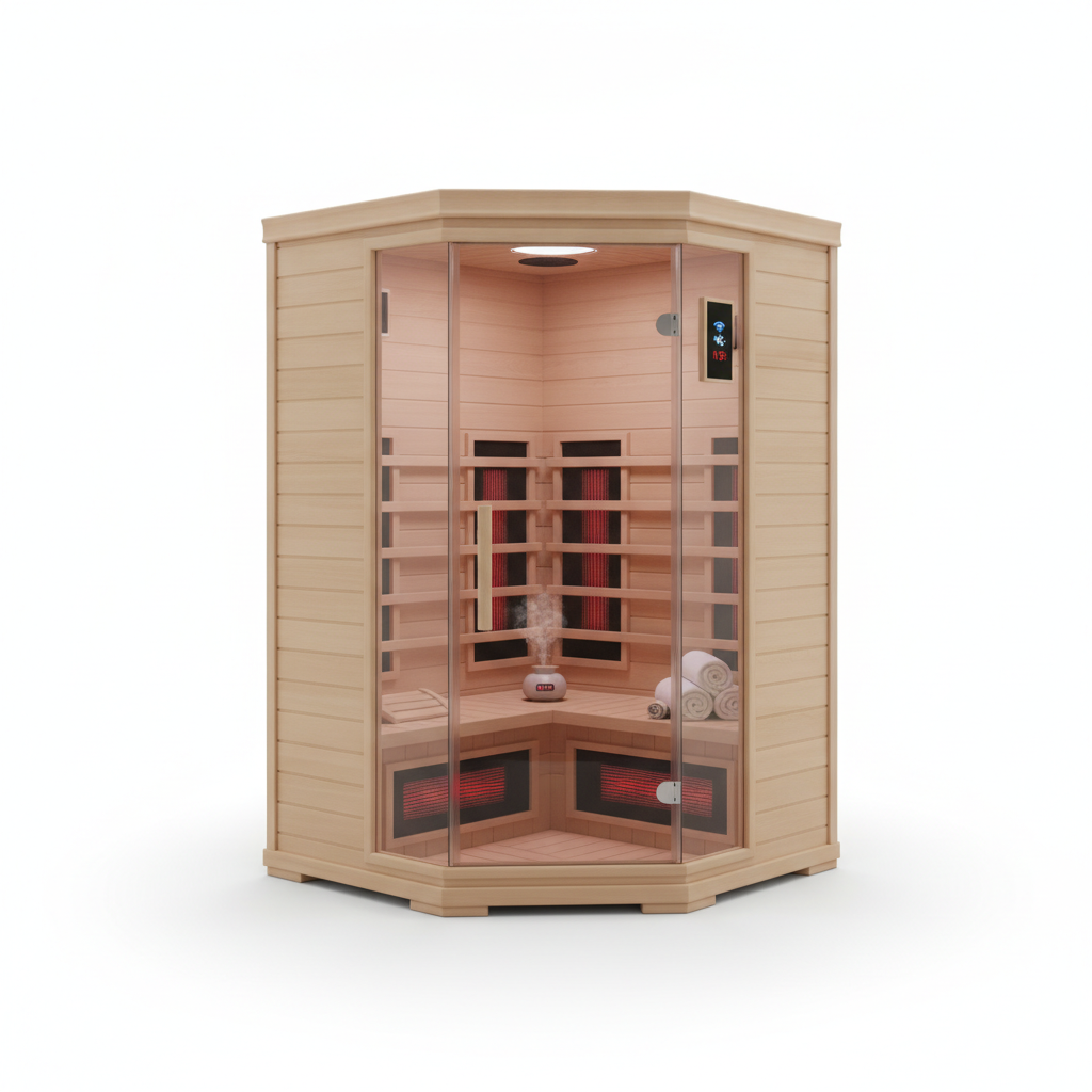 ThermaSauna Compact 1-Person Infrared Corner Sauna