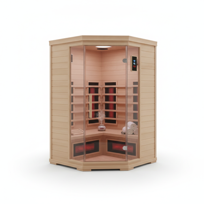 ThermaSauna Compact 1-Person Infrared Corner Sauna