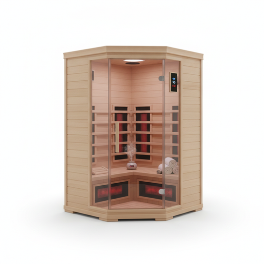ThermaSauna Compact 1-Person Infrared Corner Sauna